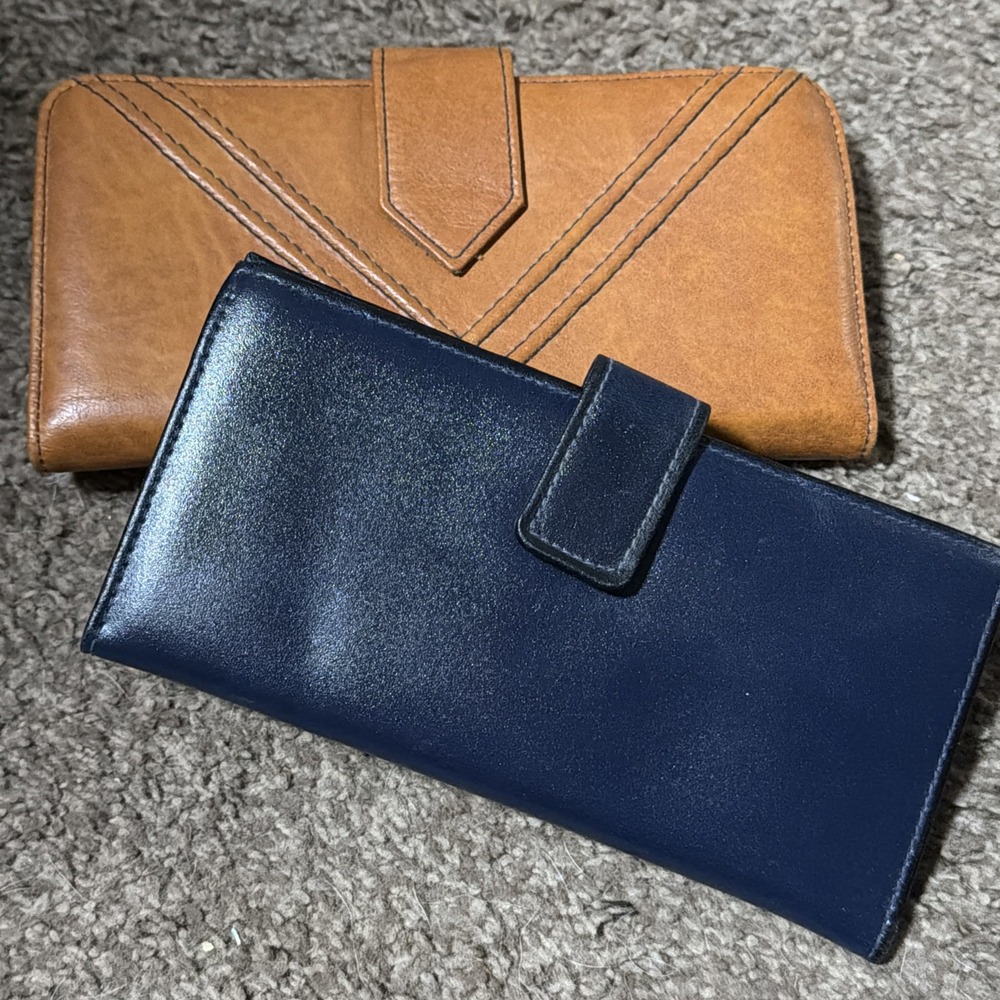 2 BARONET Wallets 1 Brown 1 Dark Blue, Original Interiors Never Used